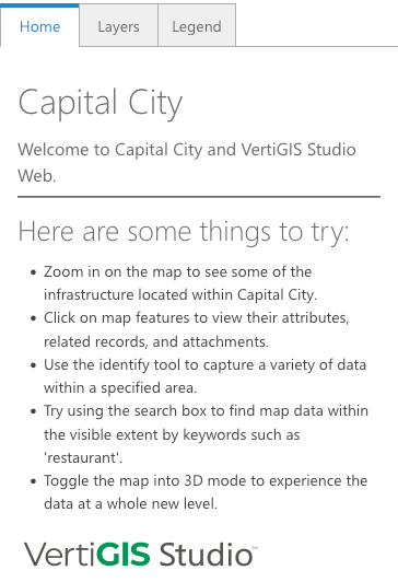 H1 as found in VertiGIS Studio Web